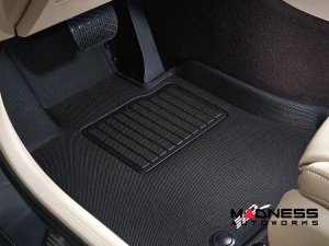 Tesla Model 3 Floor Liners (Set of 3) - Front and Rear - Black by 3D MAXpider - Highland
